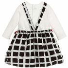 Girls Apron Dress Set, 1, hi-res