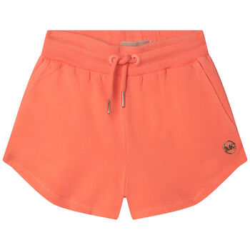 Girls Orange Logo Shorts