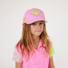 Girls Pink Glitter Cap, 1, hi-res