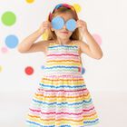 Girls Multi-Coloured Heart Dress, 1, hi-res