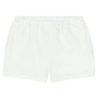 Baby Girls White & Pink Shorts Set (4 Piece), 1, hi-res