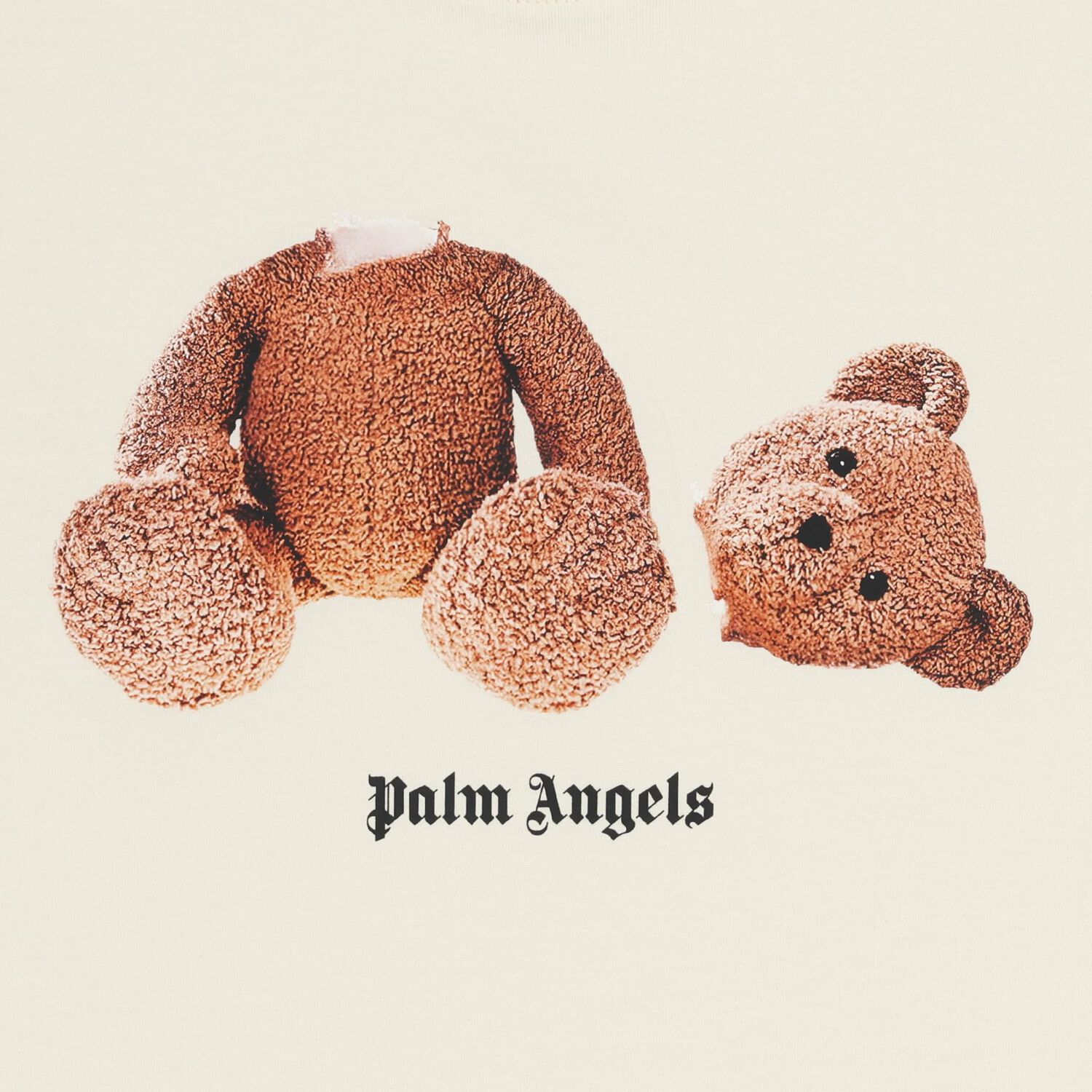 Boys Ivory Teddy Bear Logo T-Shirt, 1, hi-res