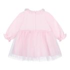 Baby Girls Pink Tulle Dress, 1, hi-res