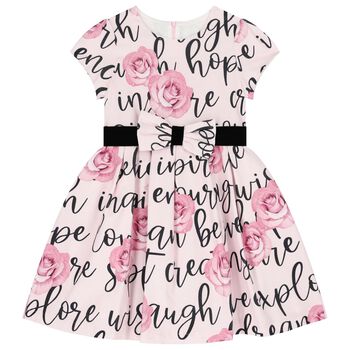 Girls Pink Floral Dress