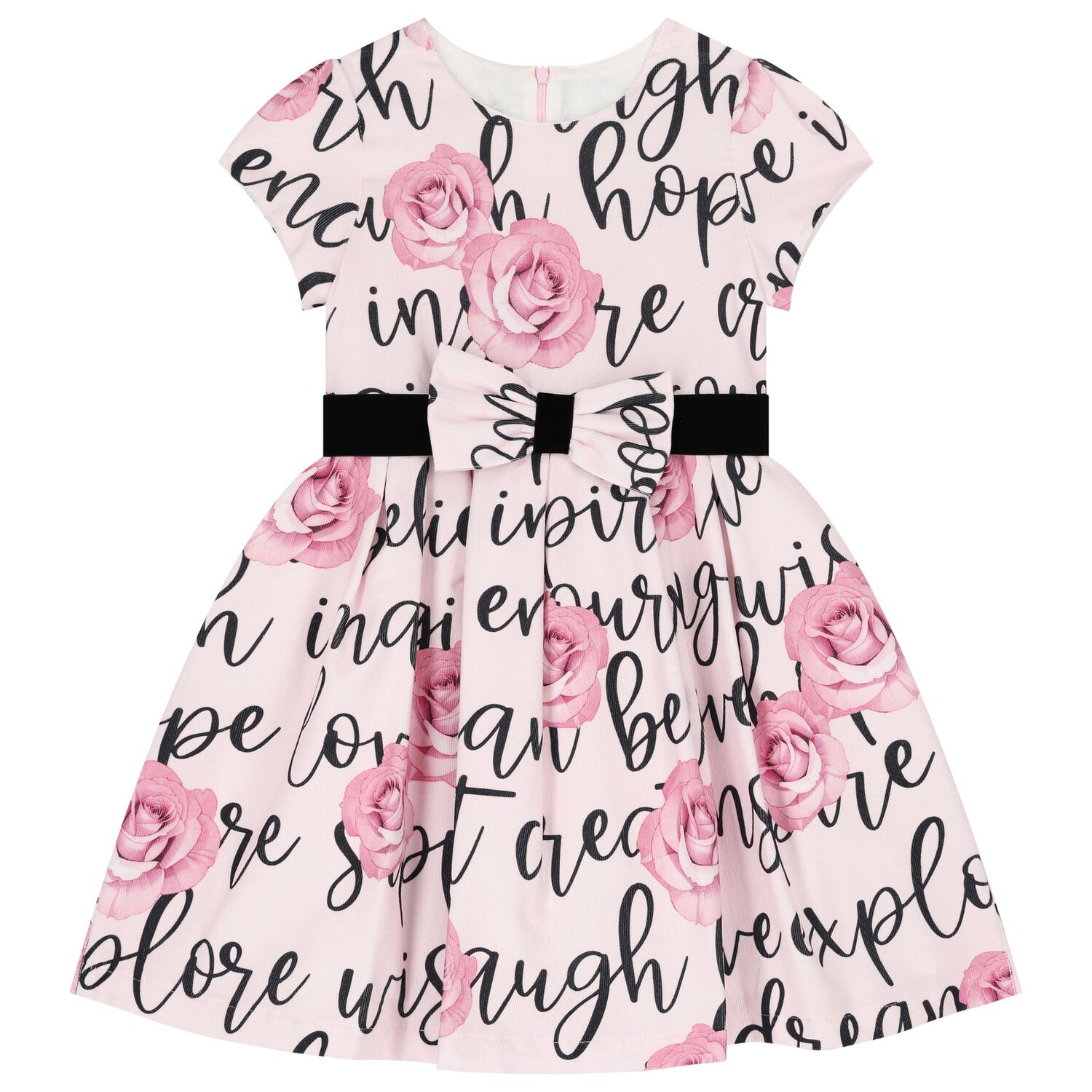 Girls Pink Floral Dress, 1, hi-res image number null