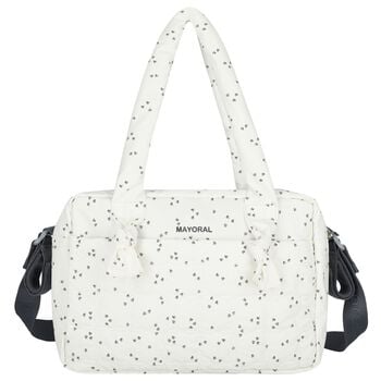 White & Grey Waterproof Baby Changing Bag