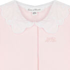 Baby Girls Pink Logo Babygrow, 1, hi-res