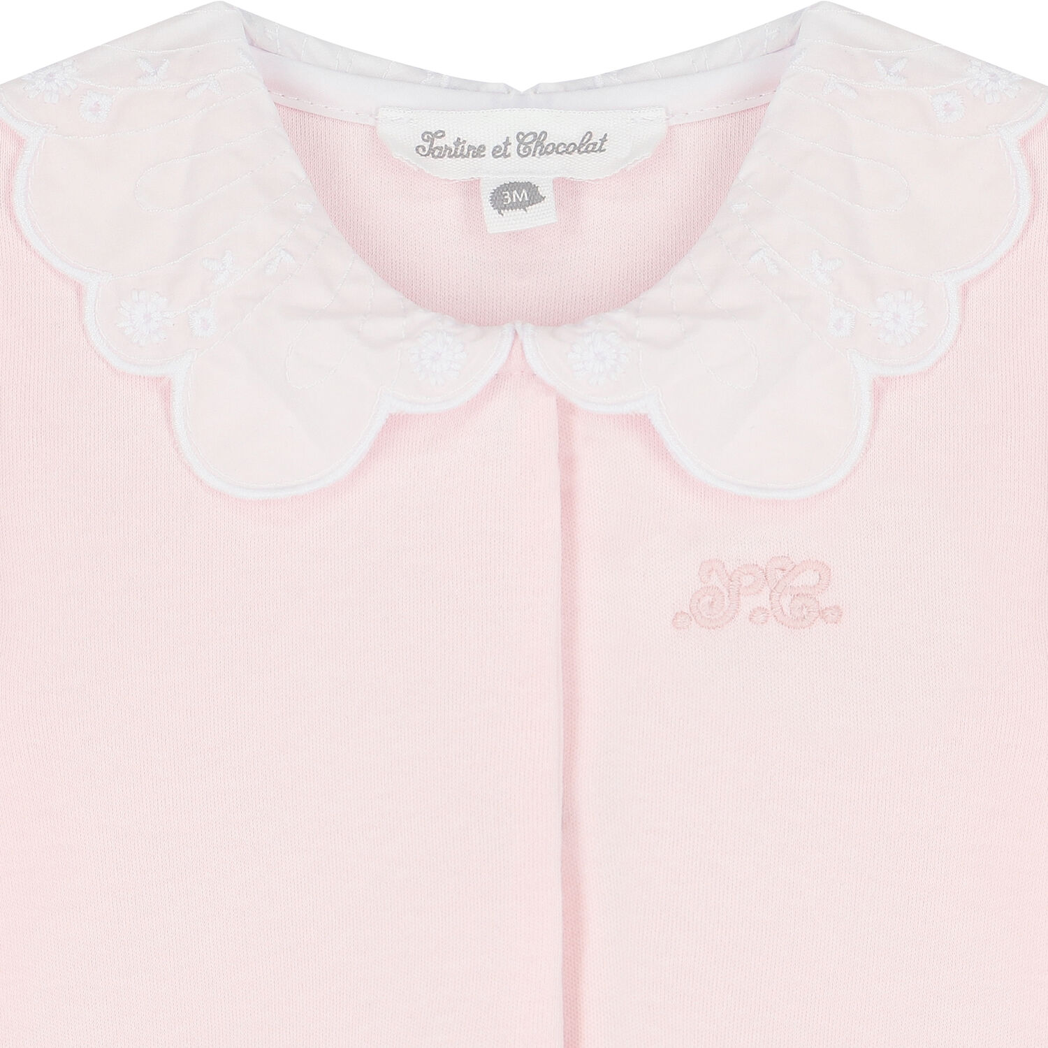 Baby Girls Pink Logo Babygrow, 1, hi-res