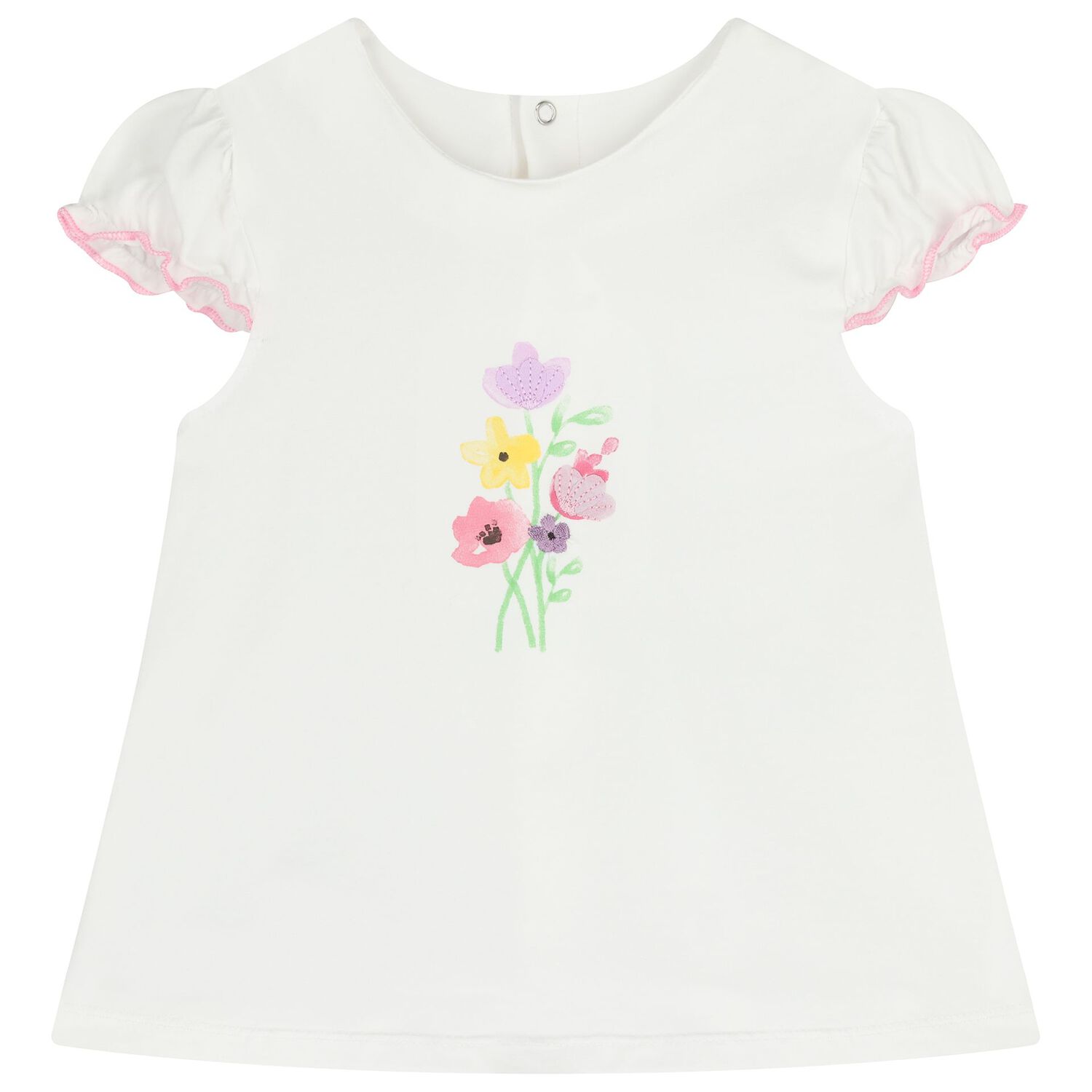 Baby Girls White & Pink Shorts Set ( 2-Pack ), 3, hi-res