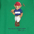 Baby Boys Green Polo Bear Romper, 1, hi-res