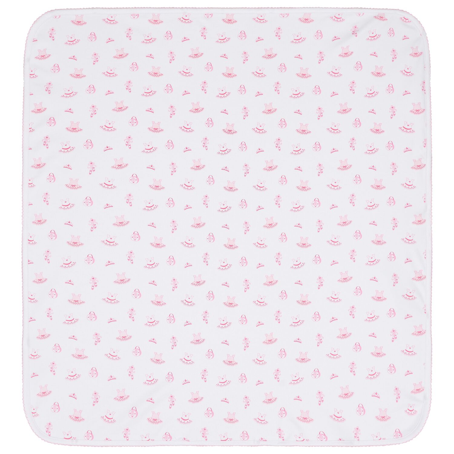 Baby Girls White & Pink Ready To Dance Blanket, 1, hi-res