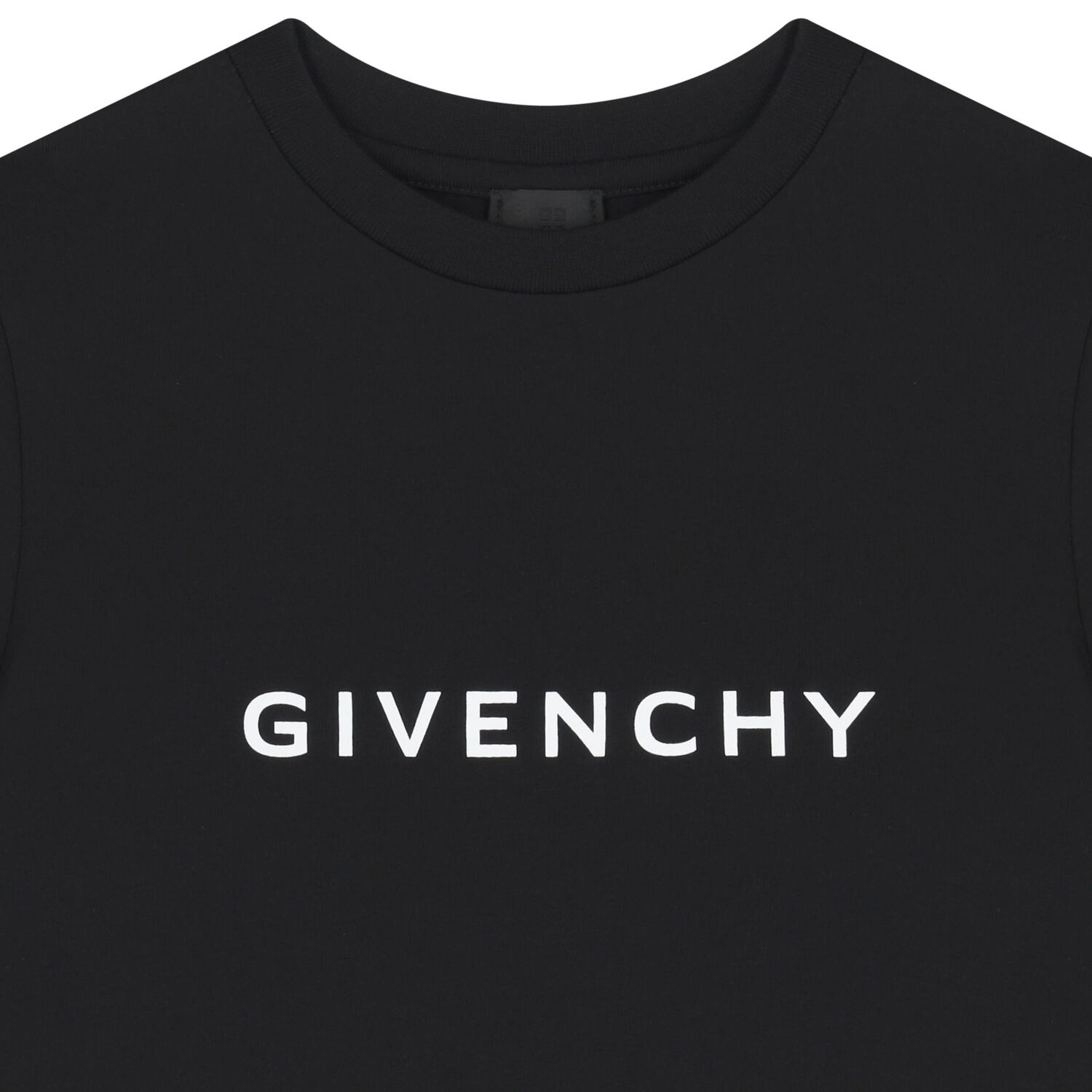 Boys Black Logo T-Shirt, 1, hi-res