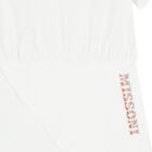 Girls White Logo Zig Zag Dress, 1, hi-res