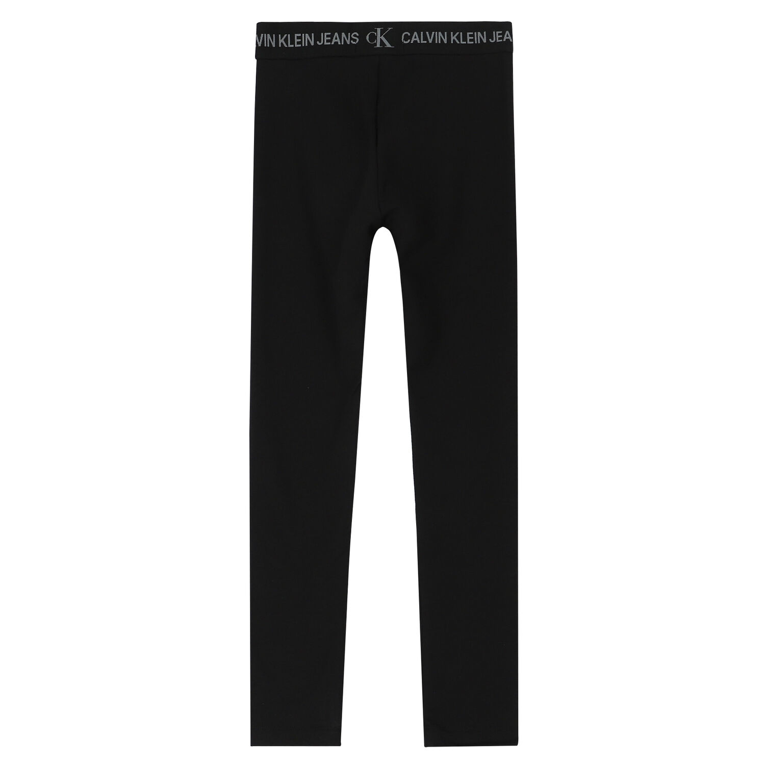 Girls Black Logo Leggings, 1, hi-res