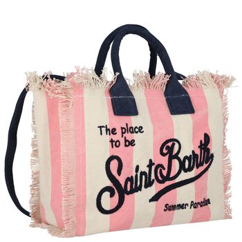 Girls Pink & Beige Colette Logo Tote Bag ( 30cm )