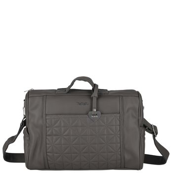 Grey Quilted Baby Changing Bag