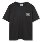 Boys Black Logo T-Shirt, 1, hi-res