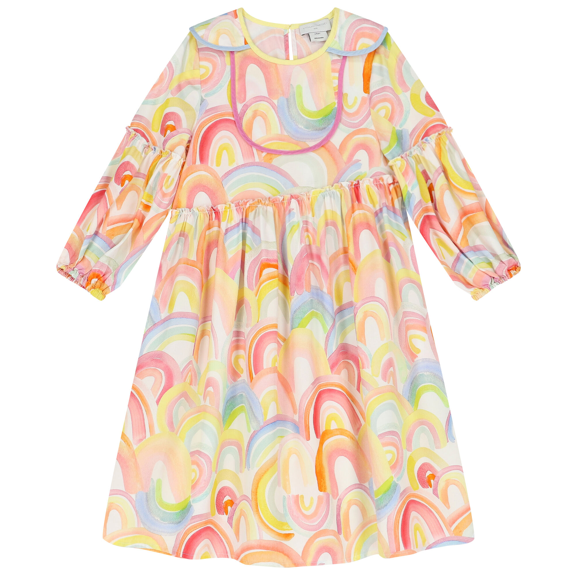 Stella McCartney Girls Rainbow Long Sleeve Dress Junior Couture UK