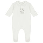 Ivory Rabbit Babygrow, 1, hi-res