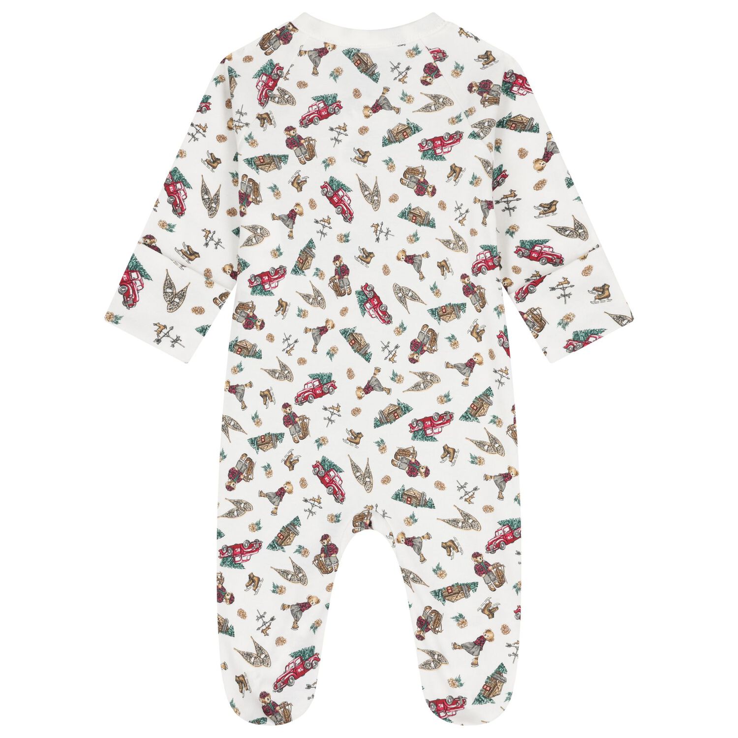 Ivory Polo Bear Babygrow Gift Set, 1, hi-res