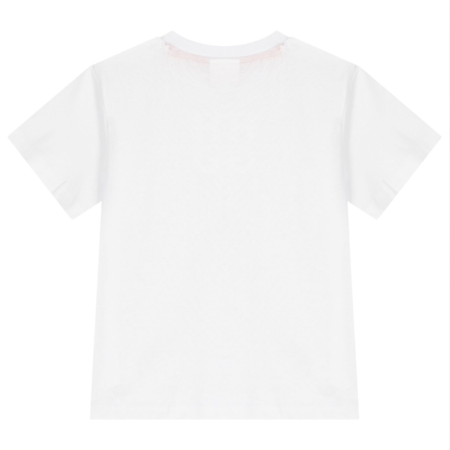 Boys White Cotton Logo T-Shirt, 1, hi-res image number null