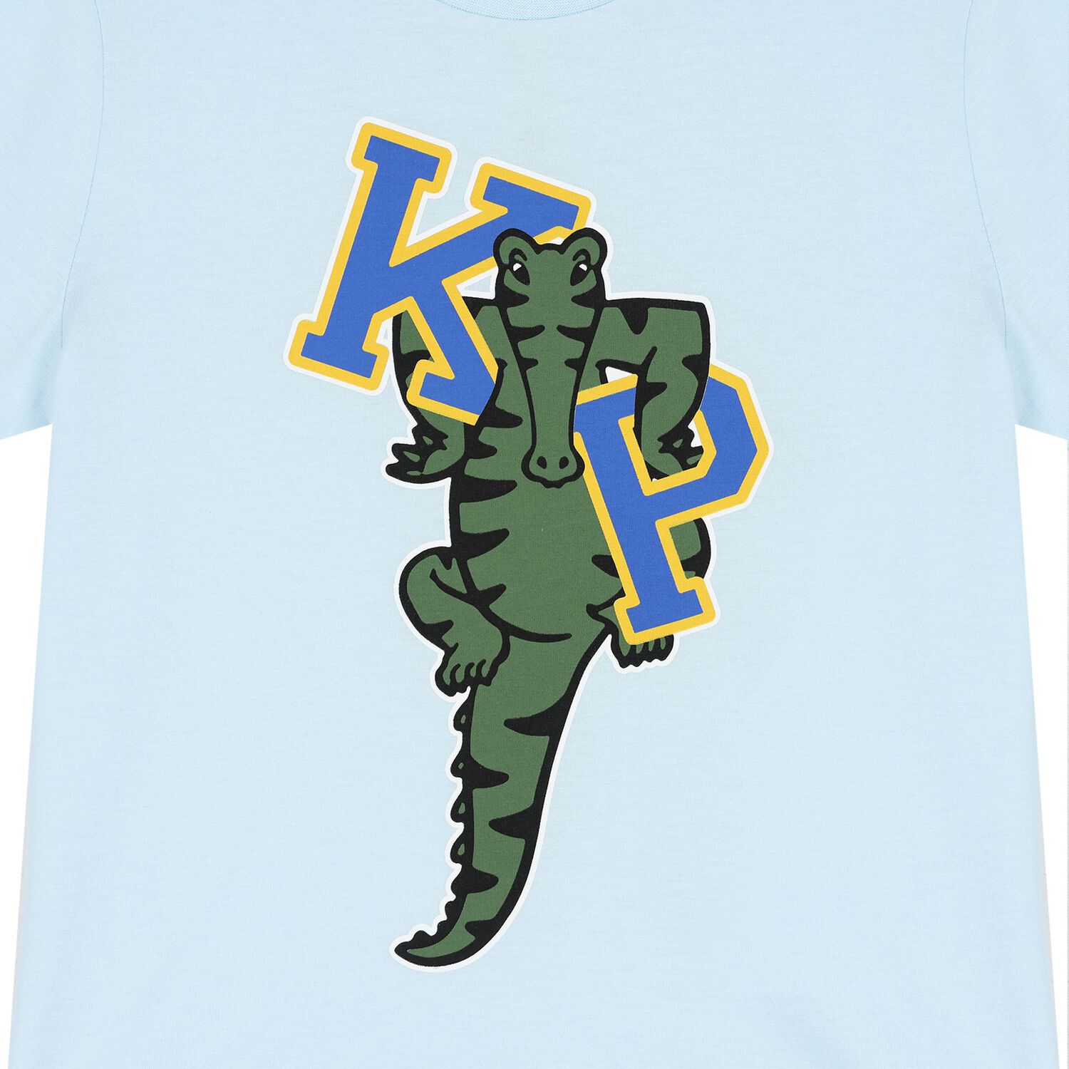 Boys Blue Crocodile Logo T-Shirt, 1, hi-res image number null