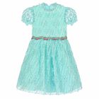 Girls Blue Special Occasion Dress, 1, hi-res