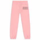 Girls Pink Logo Joggers, 1, hi-res
