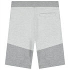 Boys Grey Logo Shorts, 2, hi-res