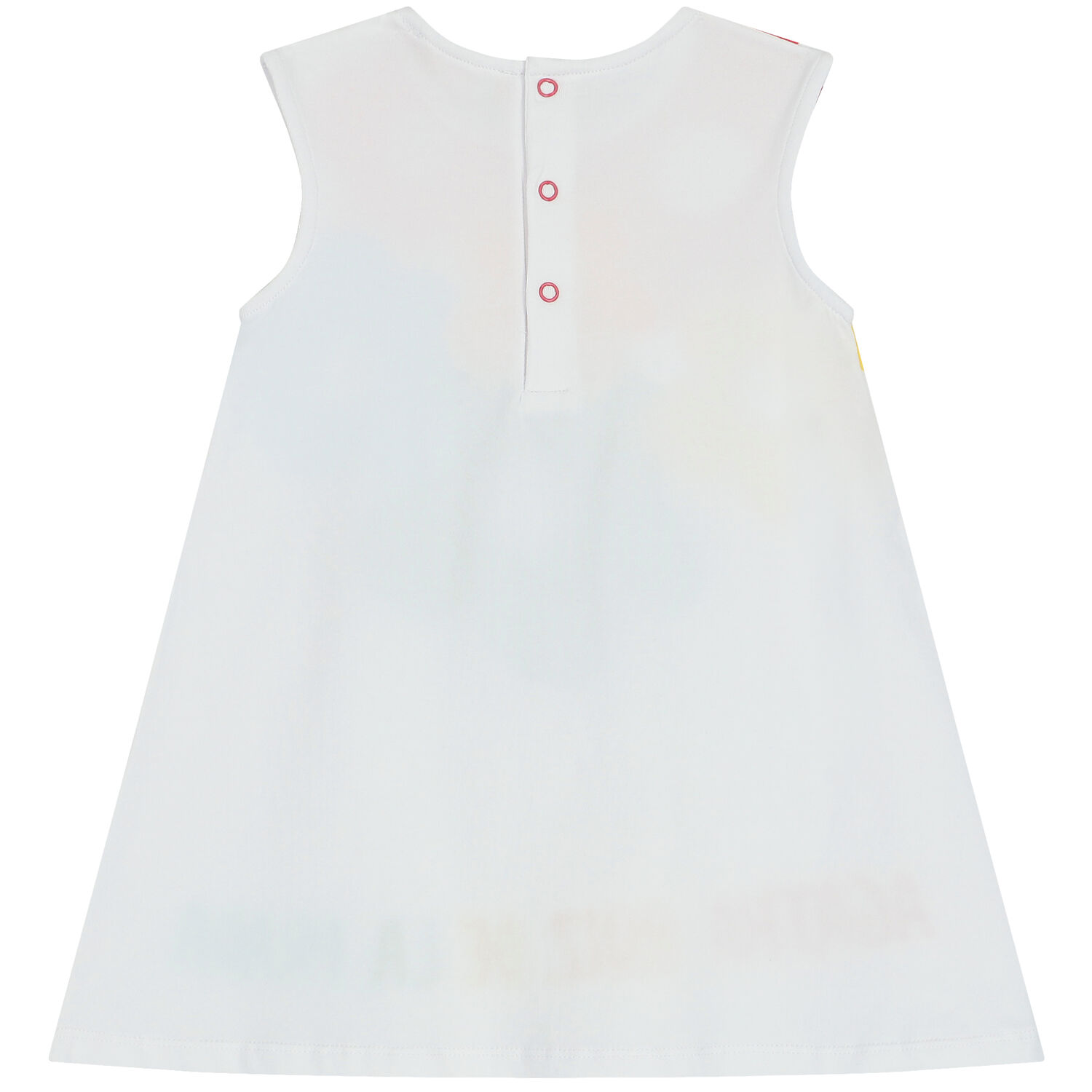 Girls White Floral Dress, 1, hi-res