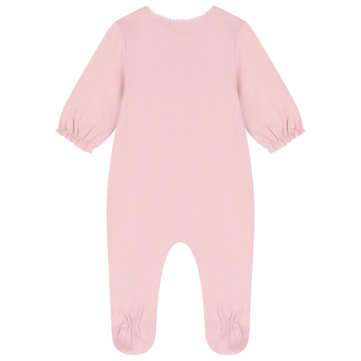 Baby Girls White & Pink Babygrows ( 2-Pack ), 1, hi-res