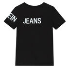 Boys Black Logo T-Shirt, 2, hi-res