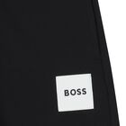 Boys Black Logo Joggers, 2, hi-res