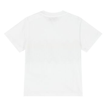 Younger Boys White Zig Zag T-Shirt