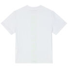 Boys White Logo T-Shirt, 1, hi-res