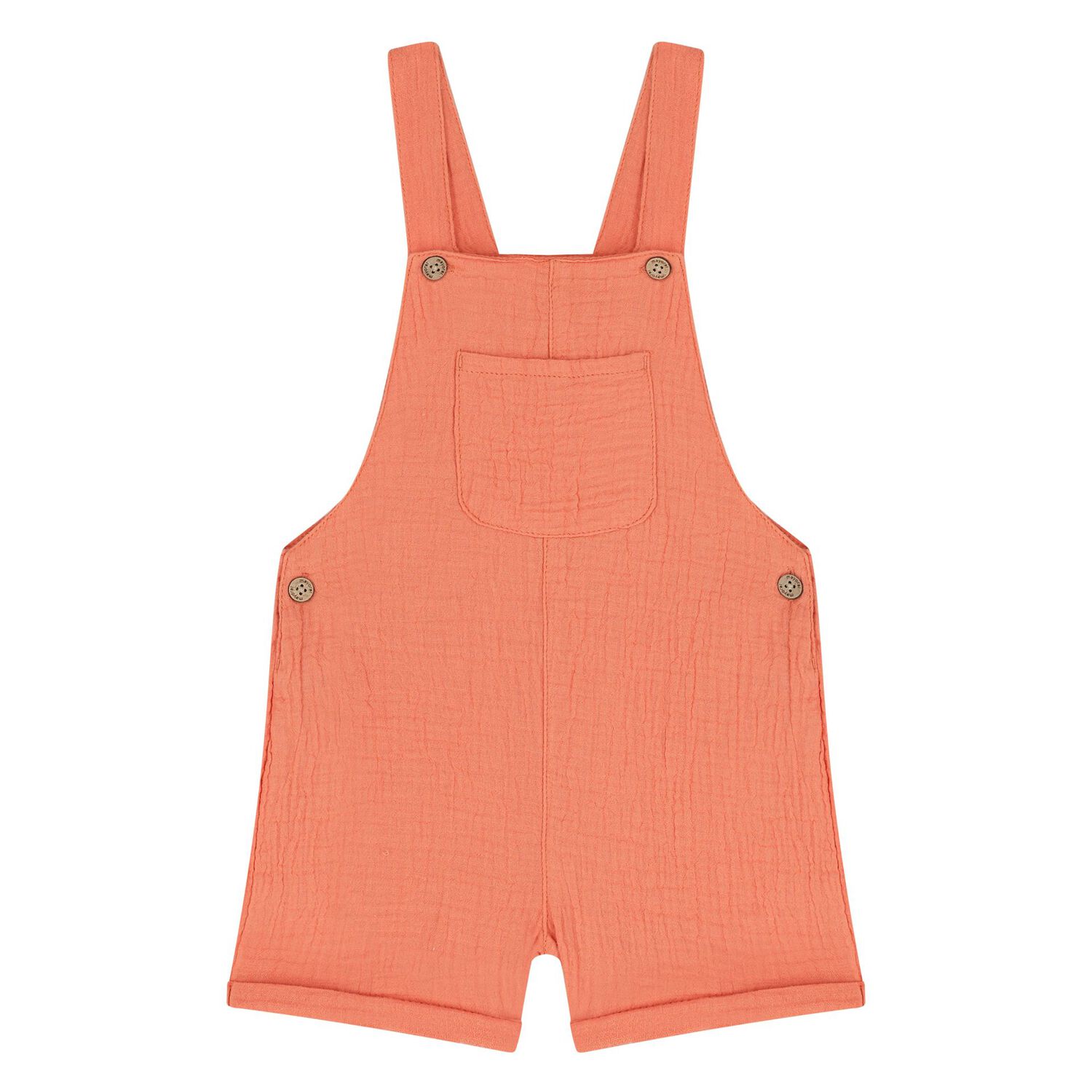 Younger Boys Orange Dungaree & Hat Set (3 Piece) , 1, hi-res
