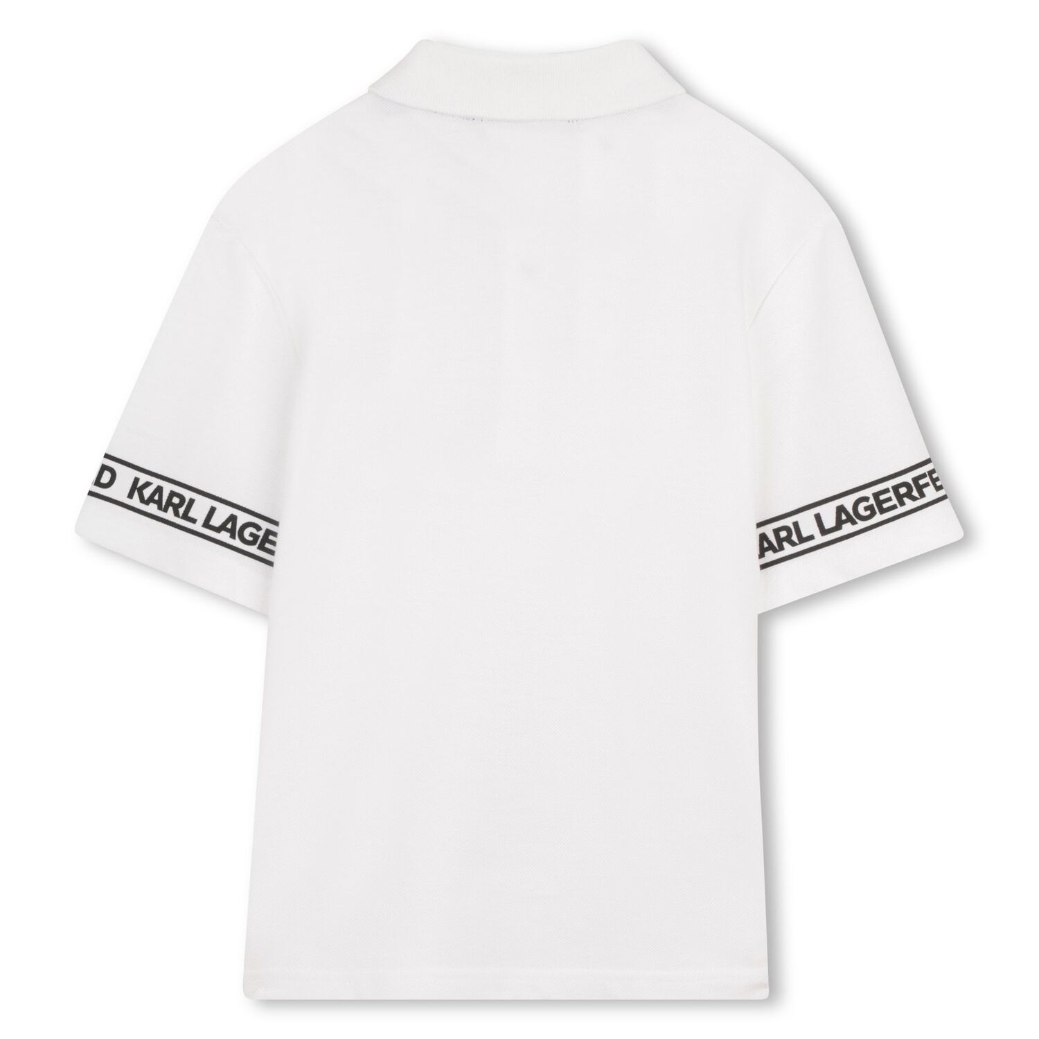 Boys White Logo Polo Shirt, 1, hi-res