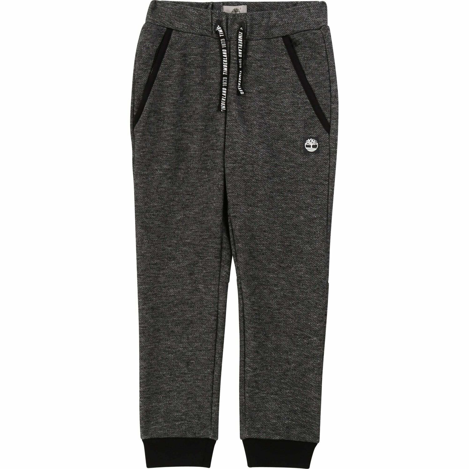 Boys Grey & Black Joggers, 1, hi-res