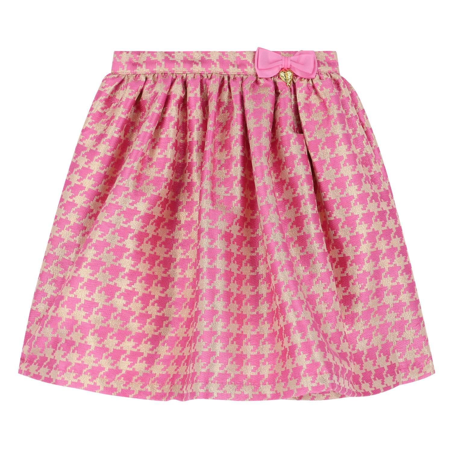 Girls Pink & Gold Skirt, 2, hi-res