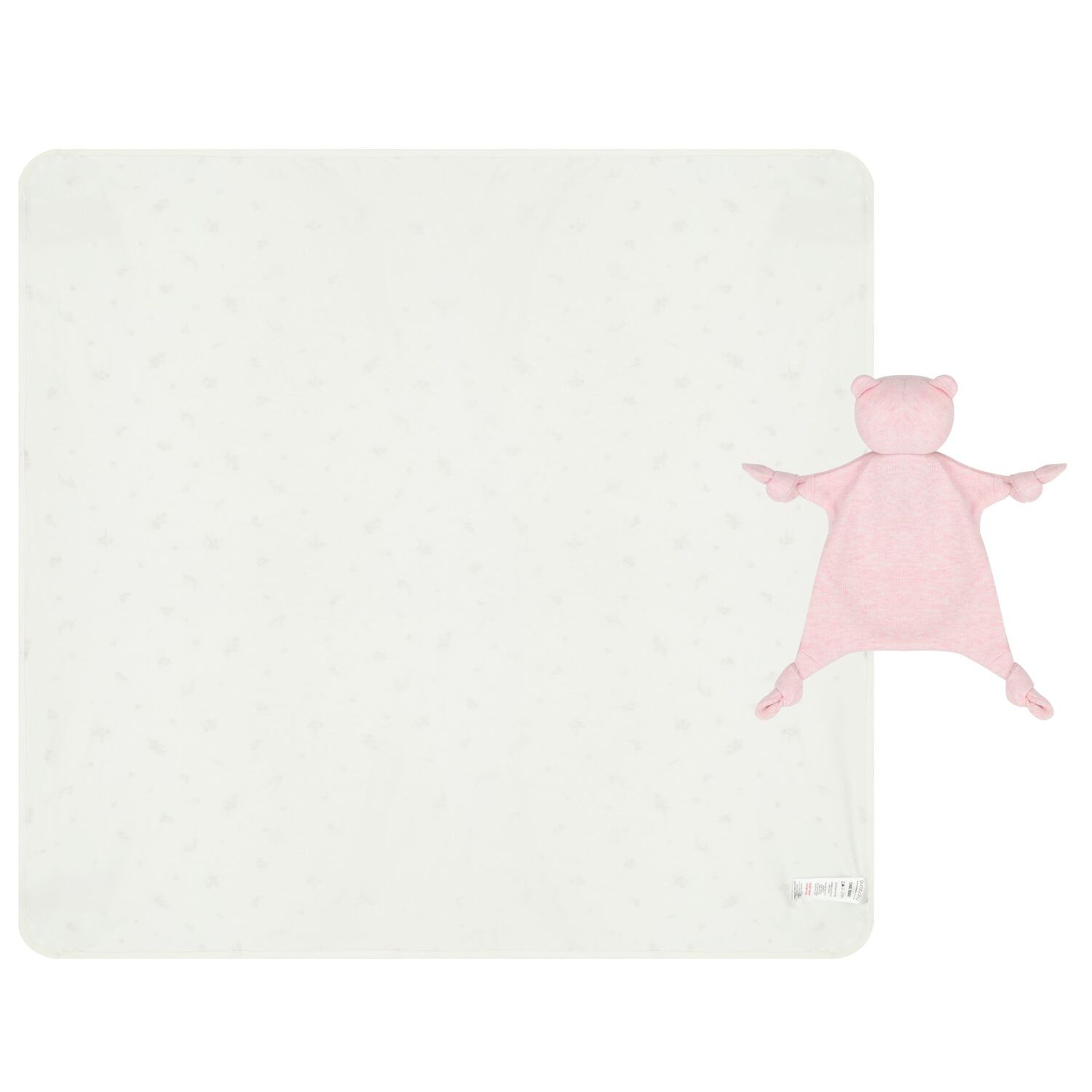 Baby Girls White & Pink Comforter & Blanket Gift Set, 2, hi-res image number null