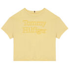 Girls Yellow Logo T-Shirt, 2, hi-res