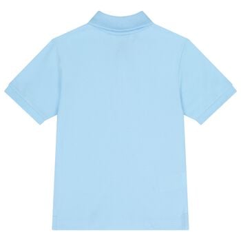 Boys Blue Logo Polo Shirt