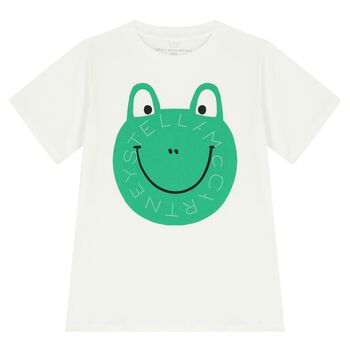 Boys Ivory Logo Frog T-Shirt
