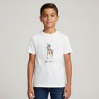 Boys White Logo T-Shirt, 1, hi-res