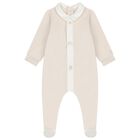 Beige & White Babygrow Set, 2, hi-res