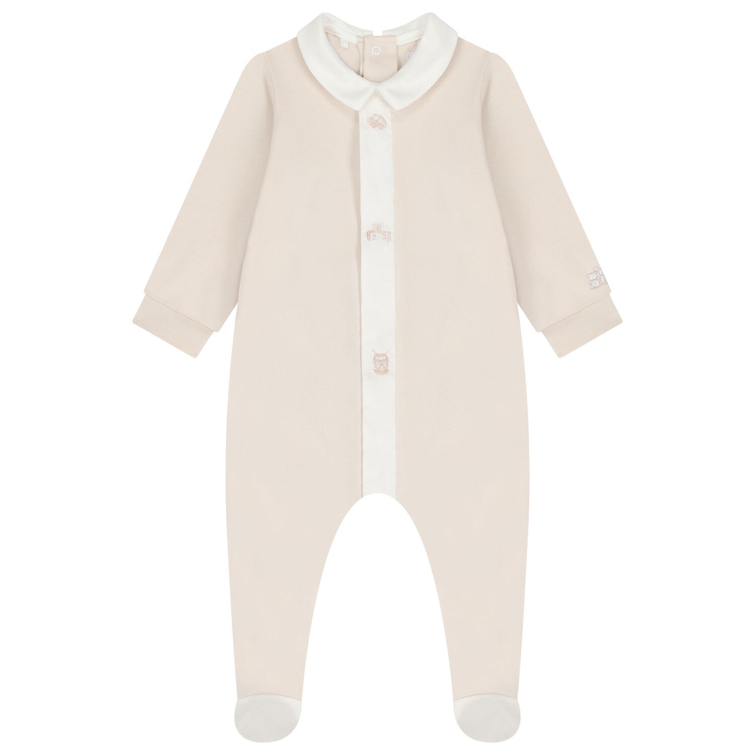 Beige & White Babygrow Set, 2, hi-res image number null