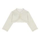 Baby Girls Ivory Knitted Cardigan, 3, hi-res