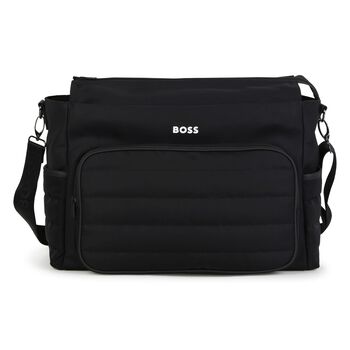 Mini Me Black Logo Baby Changing Bag ( 39CM )