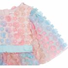 Girls Rainbow Floral Dress, 1, hi-res