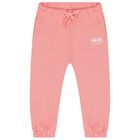 Younger Girls Pink Logo Tracksuit, 1, hi-res